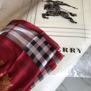 Burberry Accessories - Burberry scarf Like New. 100% silk. Retail 250.00 Burberry Accessories - Burberry scarf Like New. 100% silk. Retail 250.00